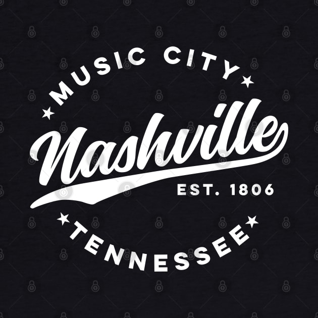 Vintage Nashville Tennessee Music City Retro USA by DetourShirts